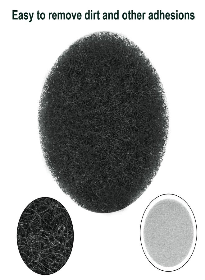 BokWin 8 Pcs 5 Inch Round Scouring Pads Drill Scrubber Pads Hook and Loop Scuff Pads for Clean Polishing(Grey) - Image 3